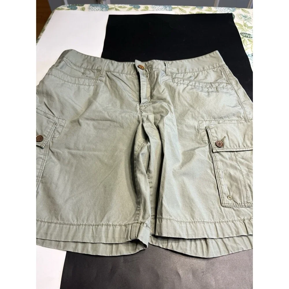 Lauren Ralph Lauren Light Olive Green Cargo Hiking Shorts Sz 10